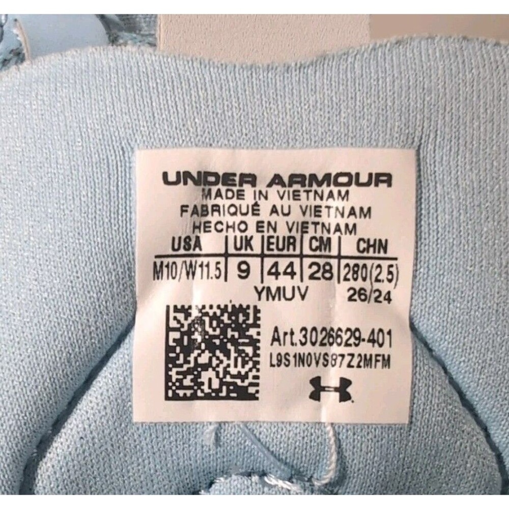 Under Armour Men's 10 HOVR Mega 2 MVMNT Unisex Athletic Sneaker 3026629-401 - Picture 8 of 9